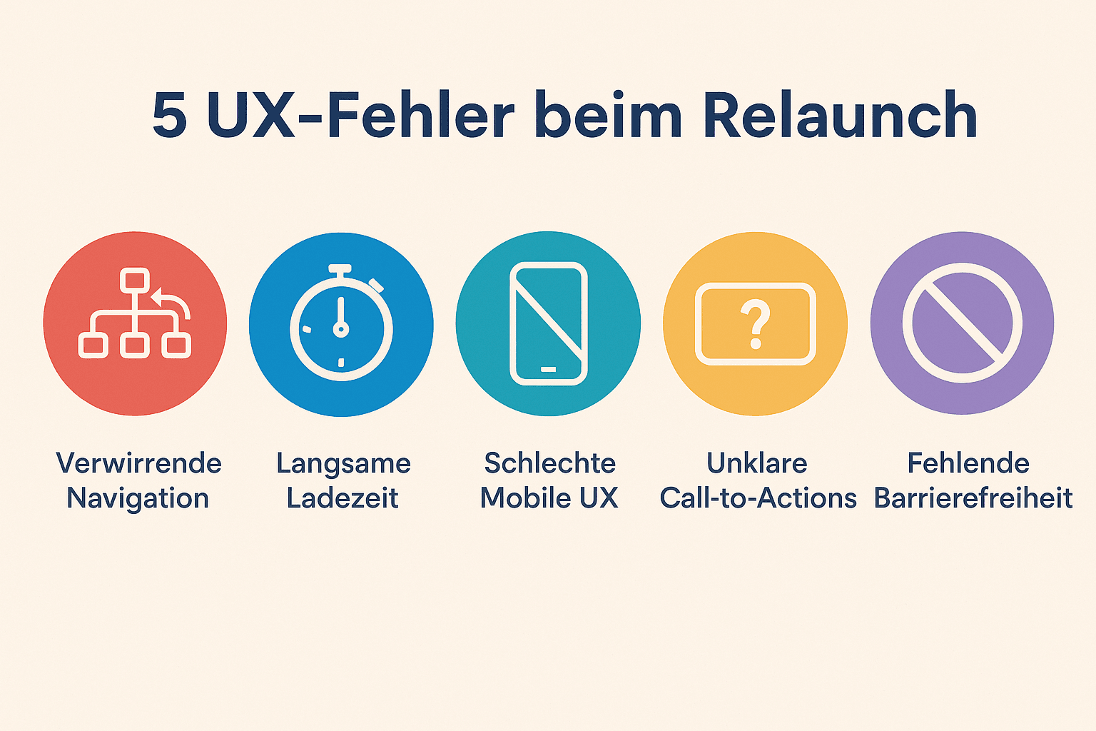 5 UX-Fehler, die wir bei Website-Relaunches regelmäßig sehen